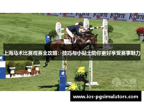 上海马术比赛观赛全攻略：技巧与小贴士助你更好享受赛事魅力