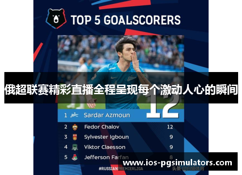 俄超联赛精彩直播全程呈现每个激动人心的瞬间