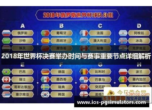 2018年世界杯决赛举办时间与赛事重要节点详细解析